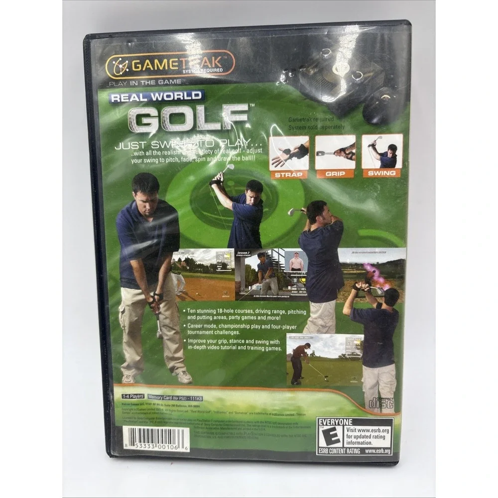 Real World Golf - Sony Playstation 2 PS2 Tested Authentic 1Y Guarantee